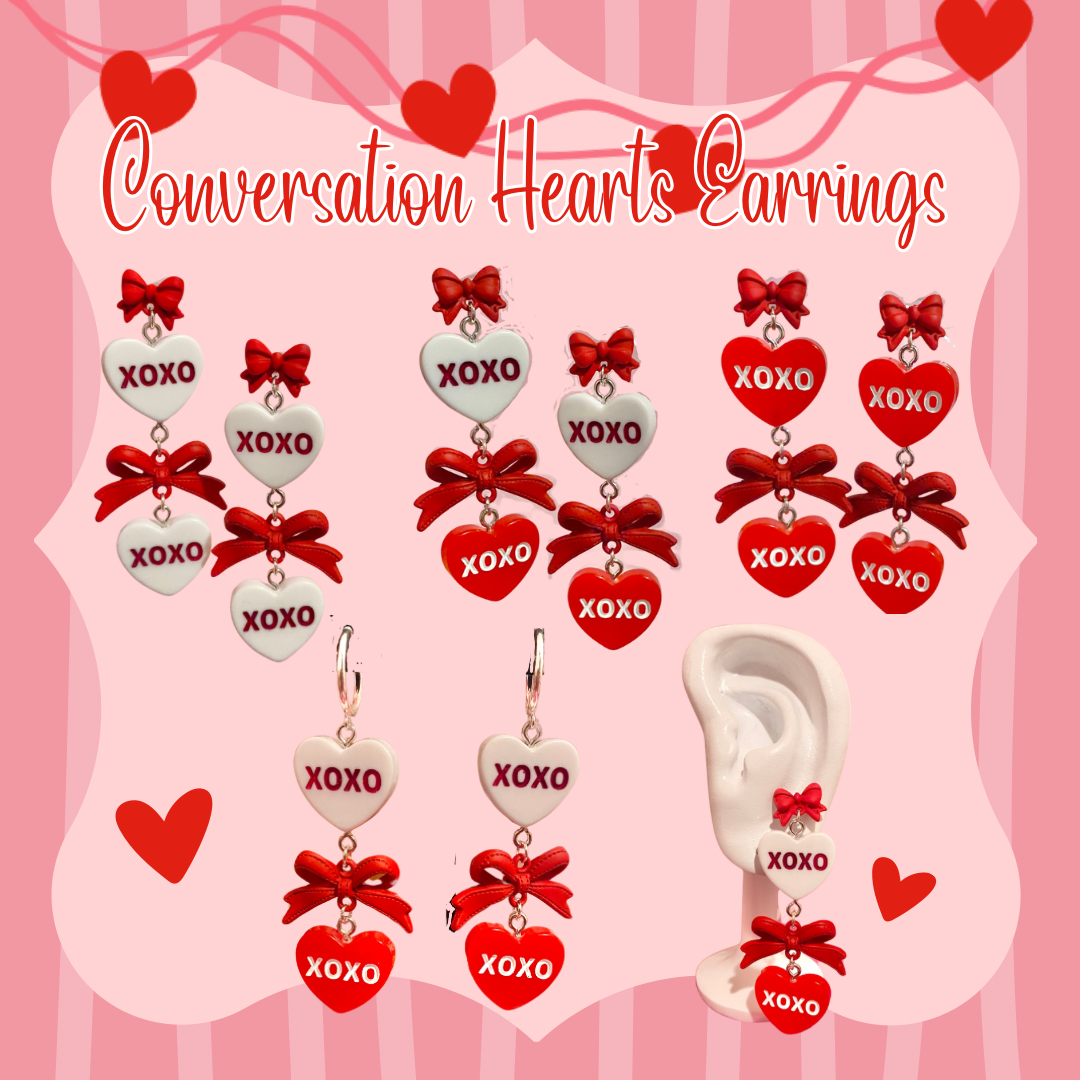Conversation Hearts Earrings