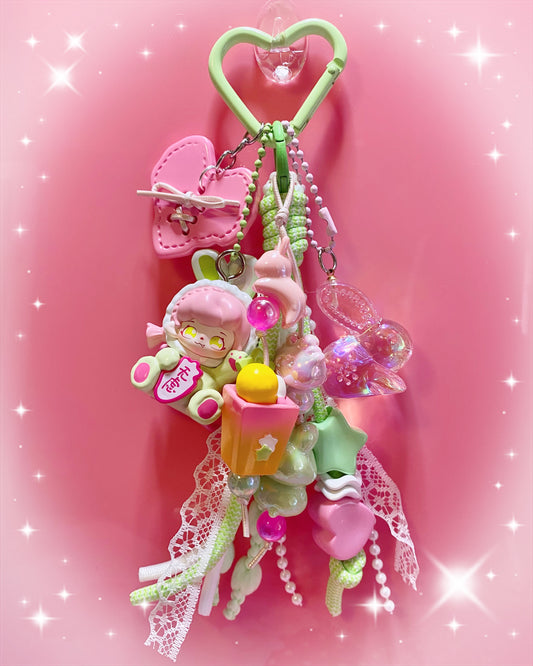 Pastel Bunny Keychain