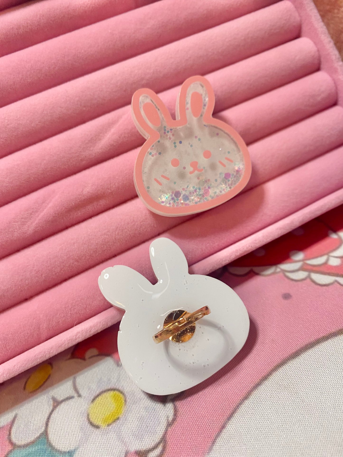 Glitter Bunny Ring