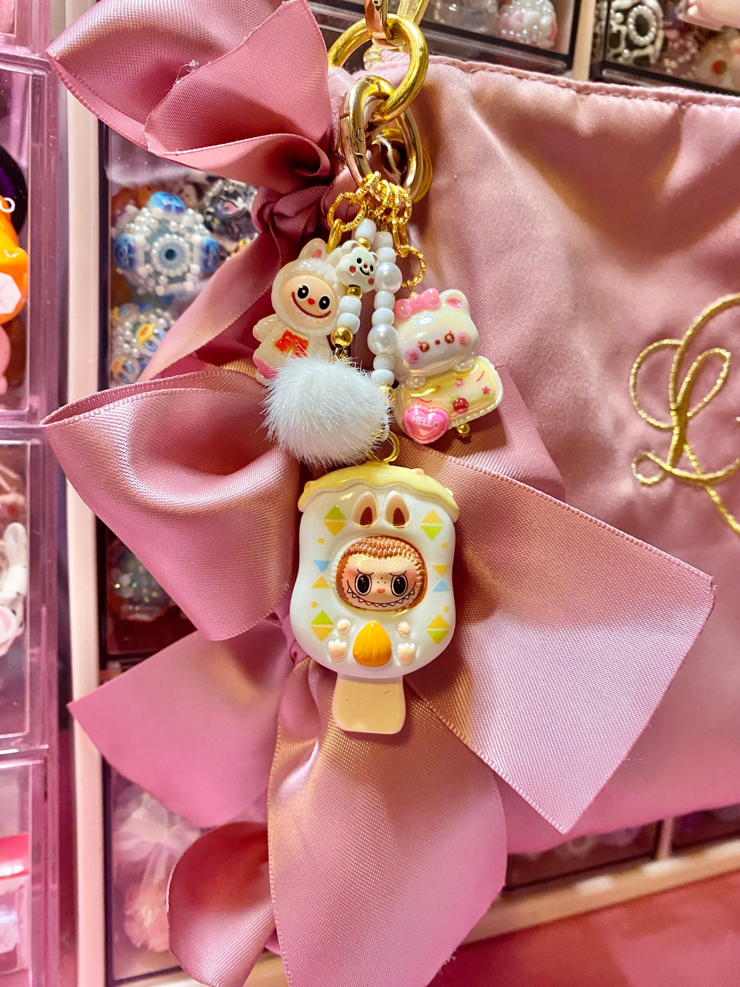 Ice Cream Monster Keychain