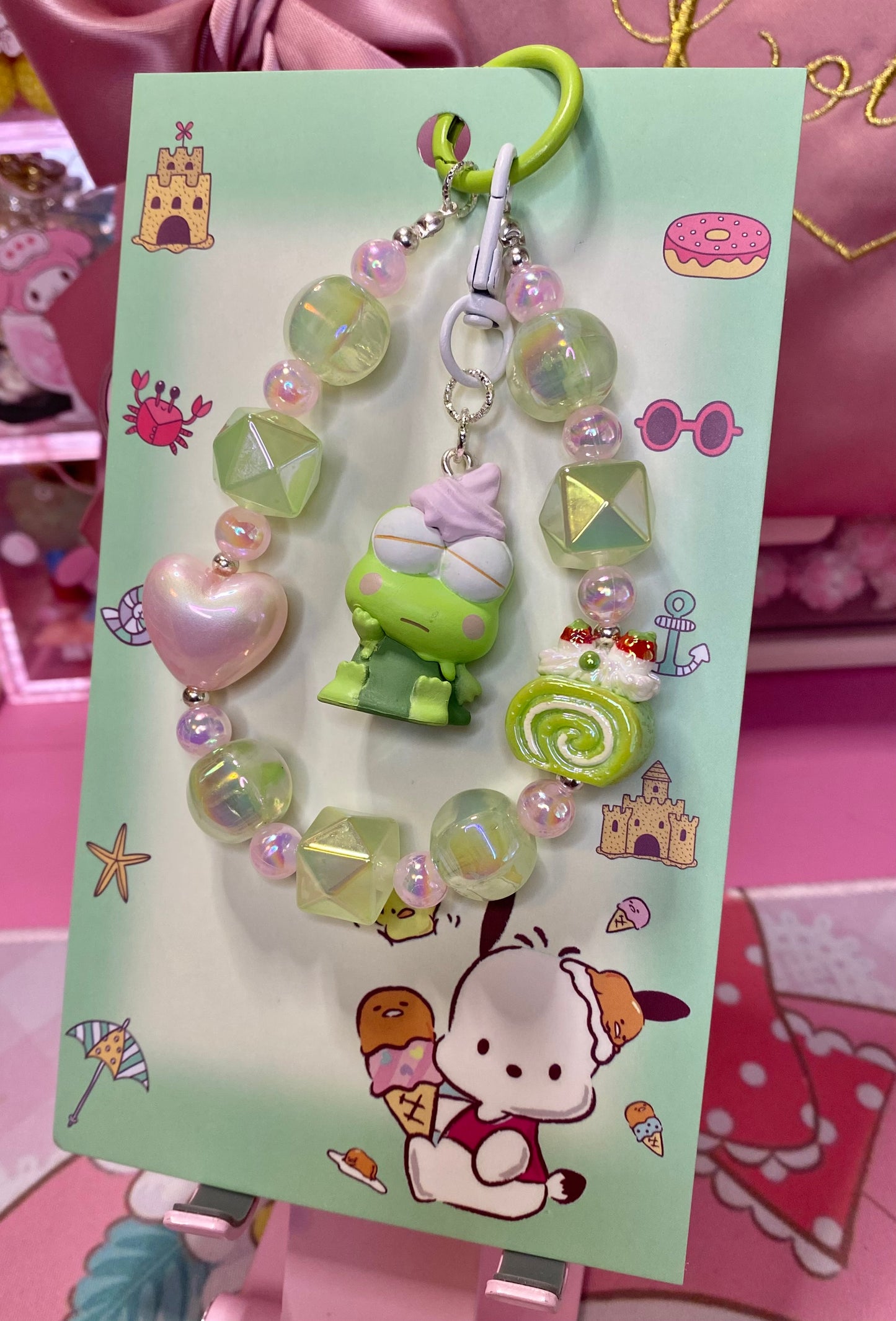 Cream Frog Device Strap