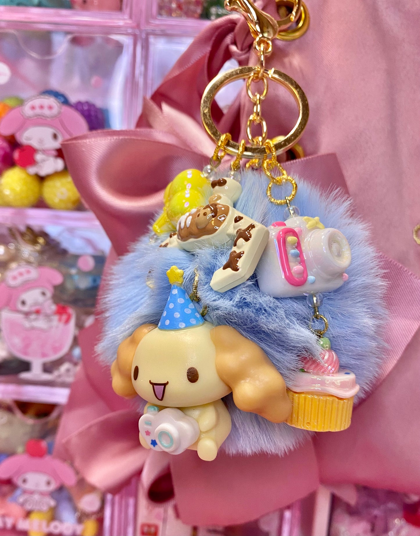 Puppy Party Keychain