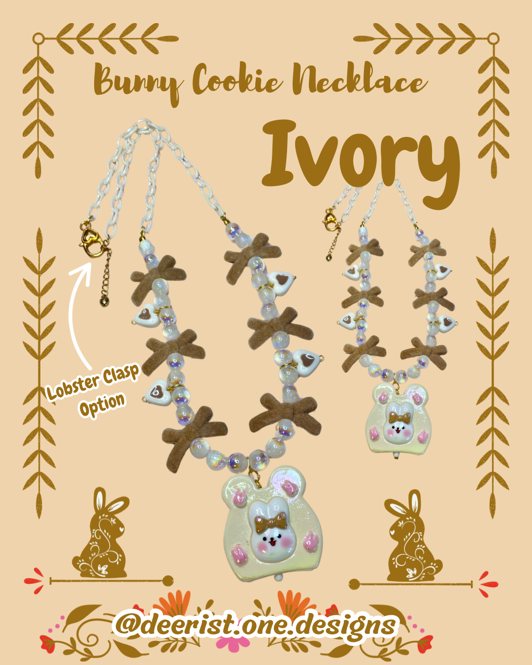 Bunny Cookie Necklace