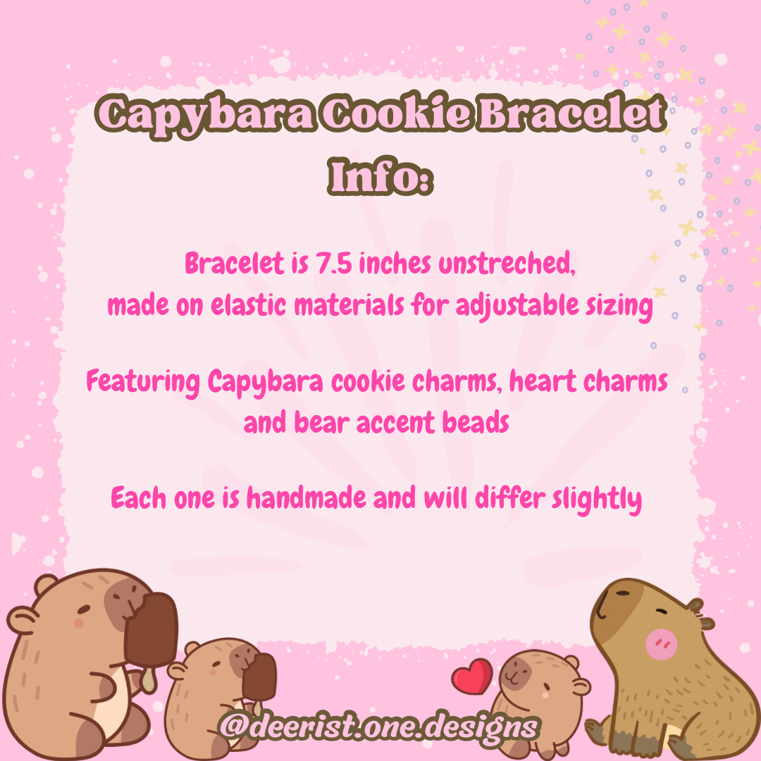 Capybara Cookie Bracelet