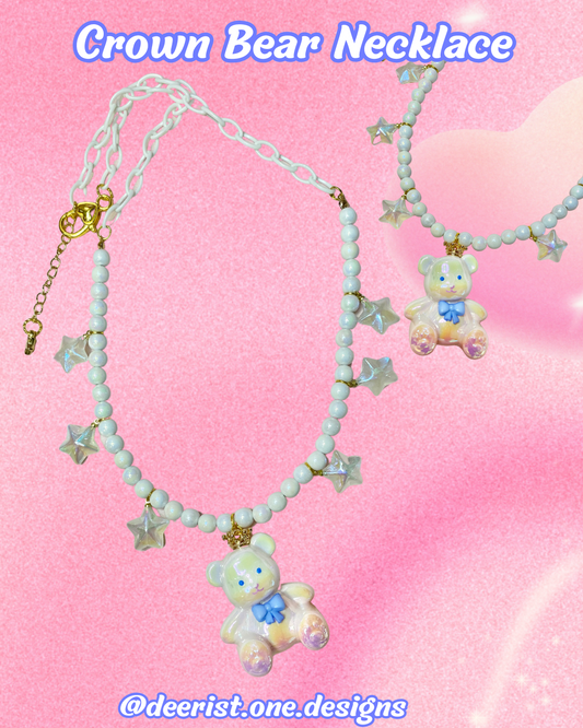 Crown Bear Necklace
