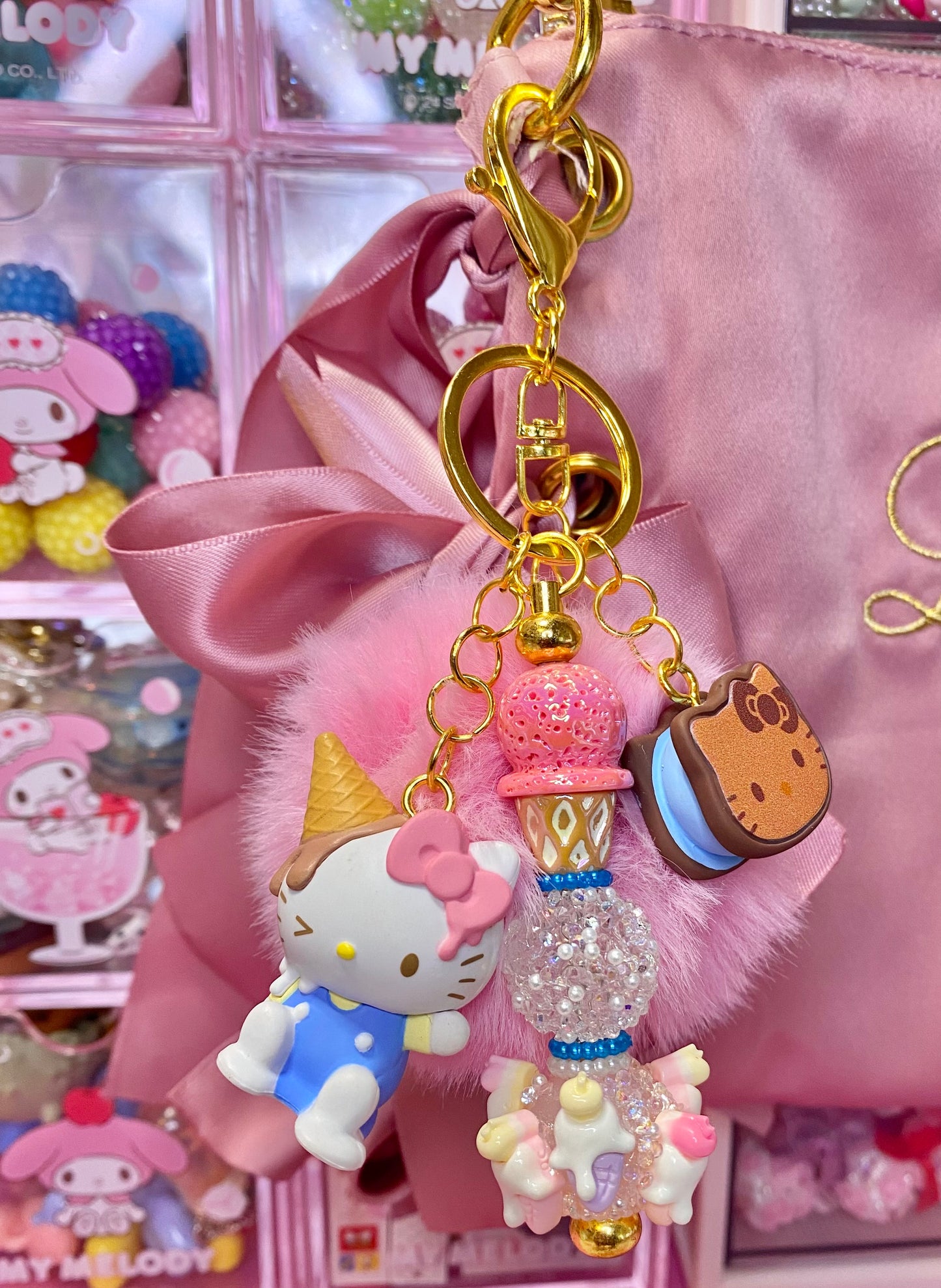 Ice Cream Friends Keychain