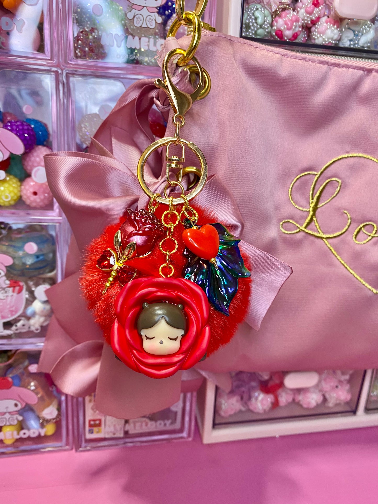 Sleeping Flower Keychain