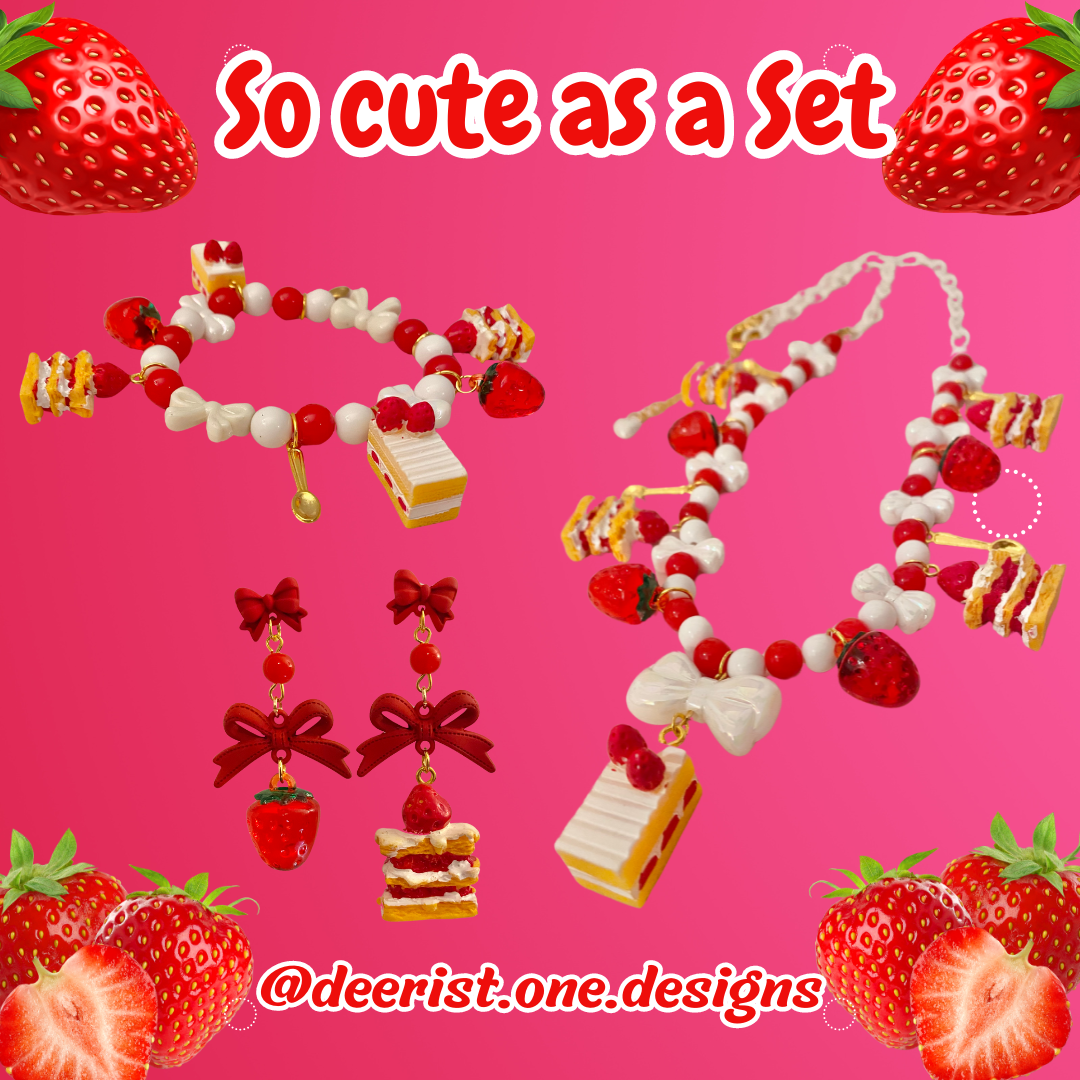 Strawberry Shortcake Necklace