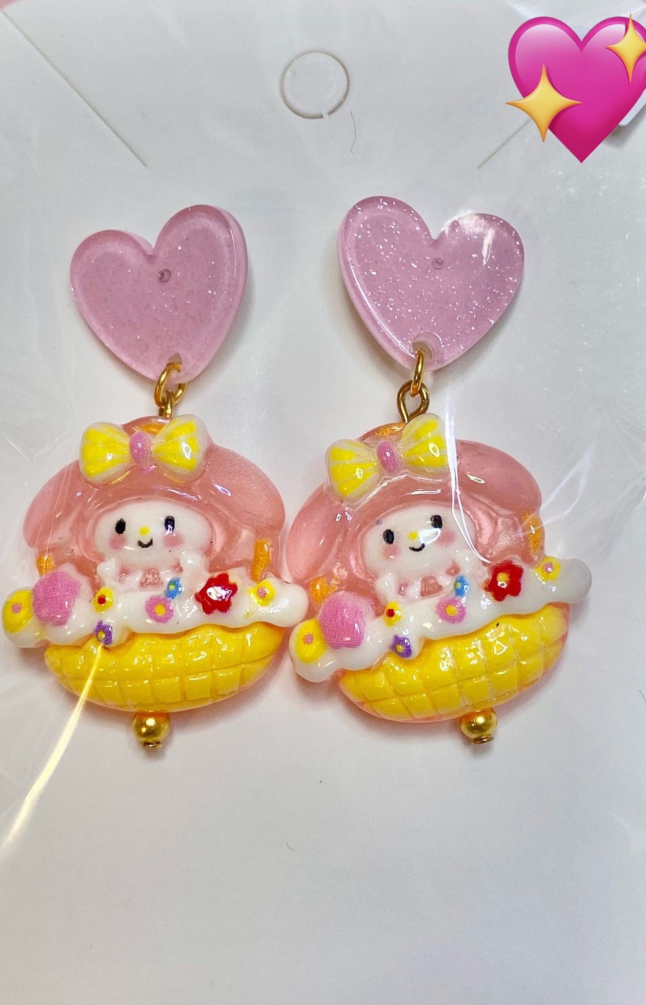 Pink Bunny Earrings