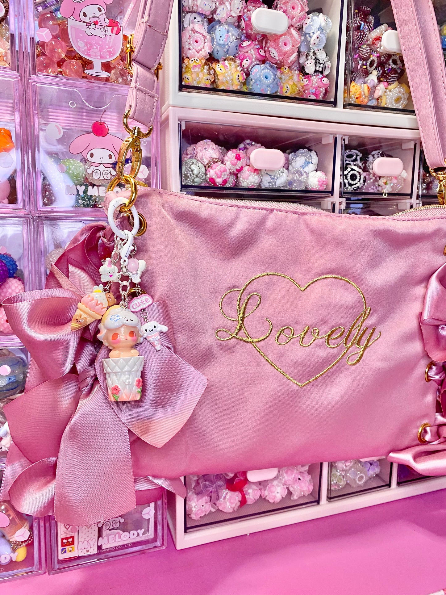 White Ice Cream Boy Keychain