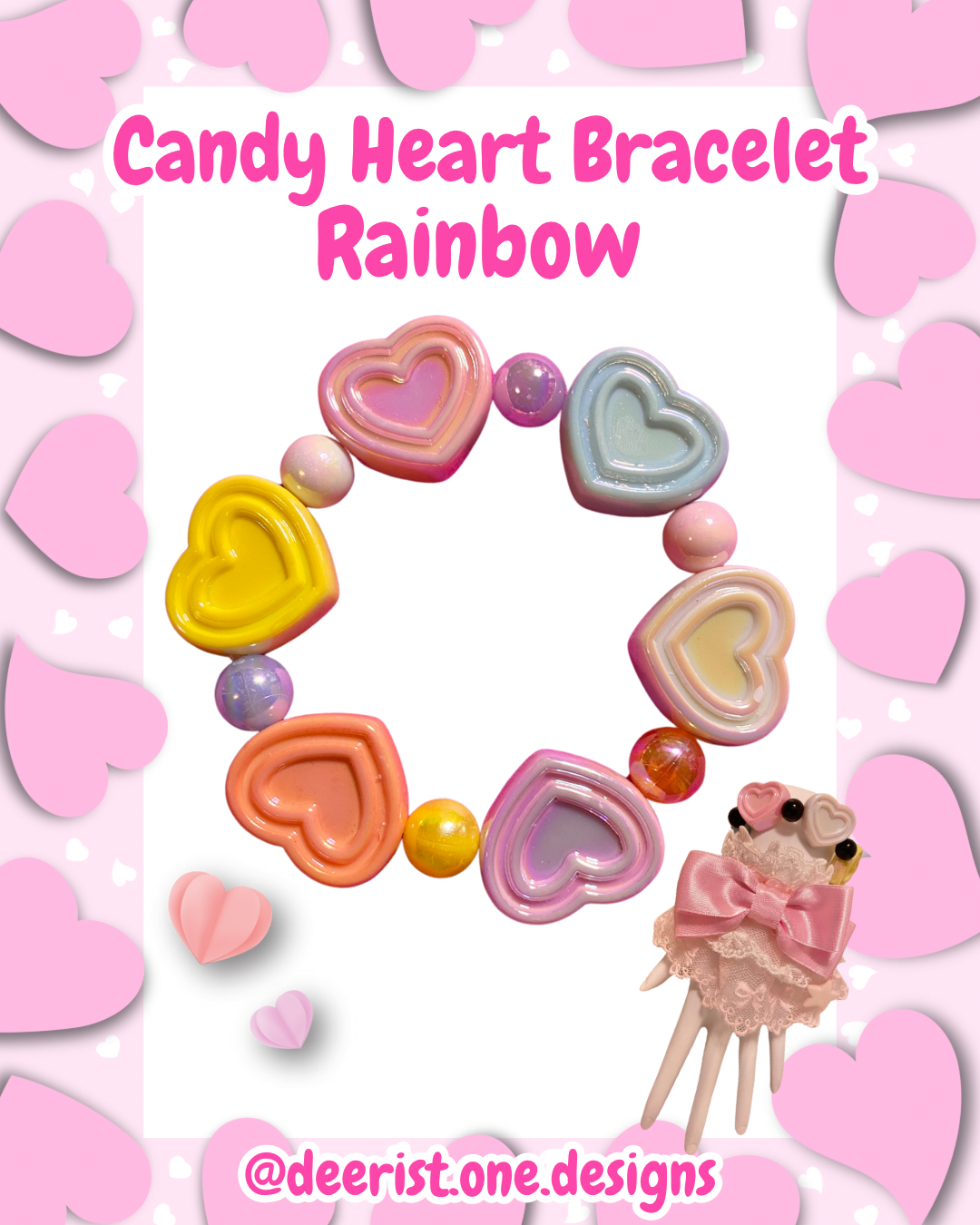 Candy Hearts Bracelet