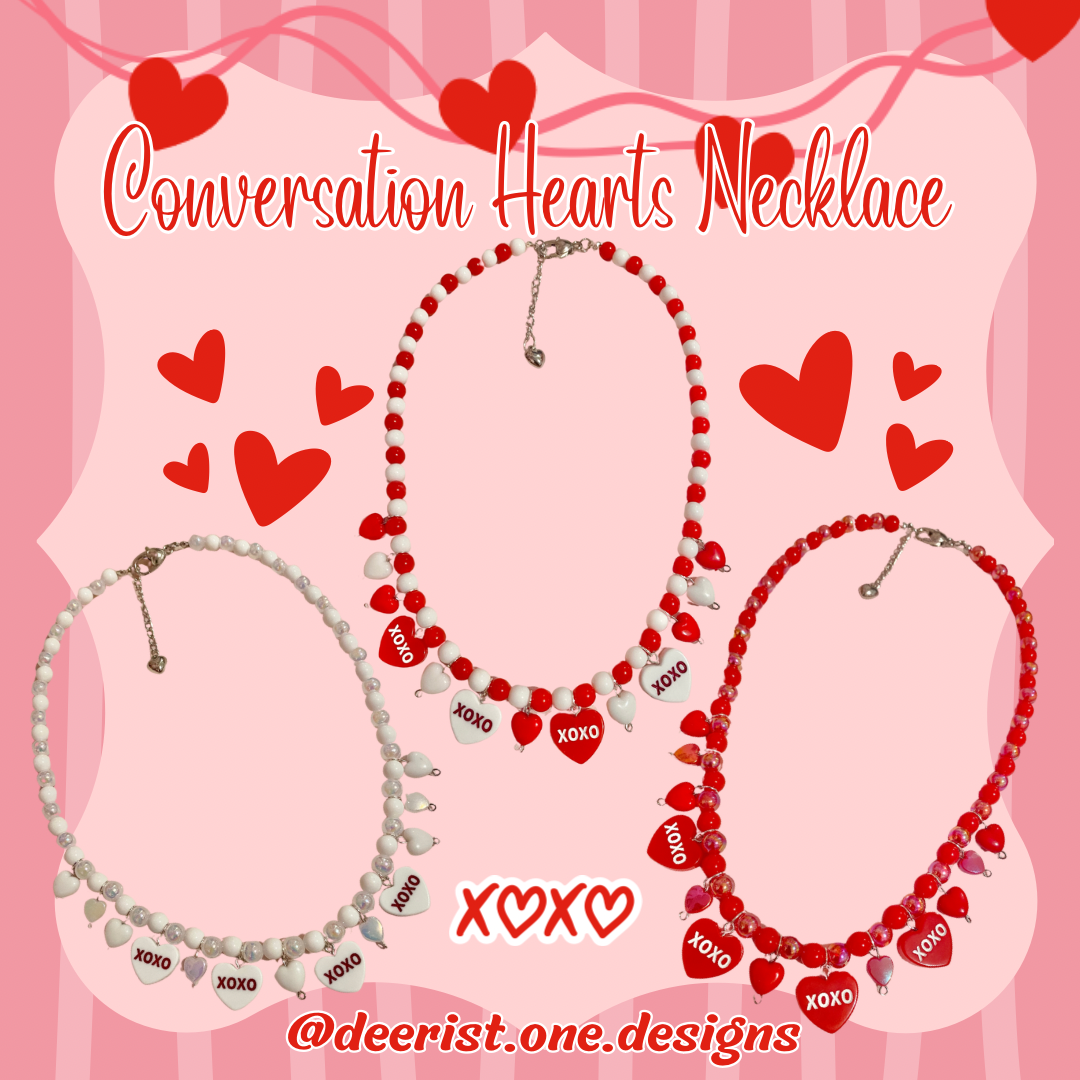 Conversation Hearts Necklace