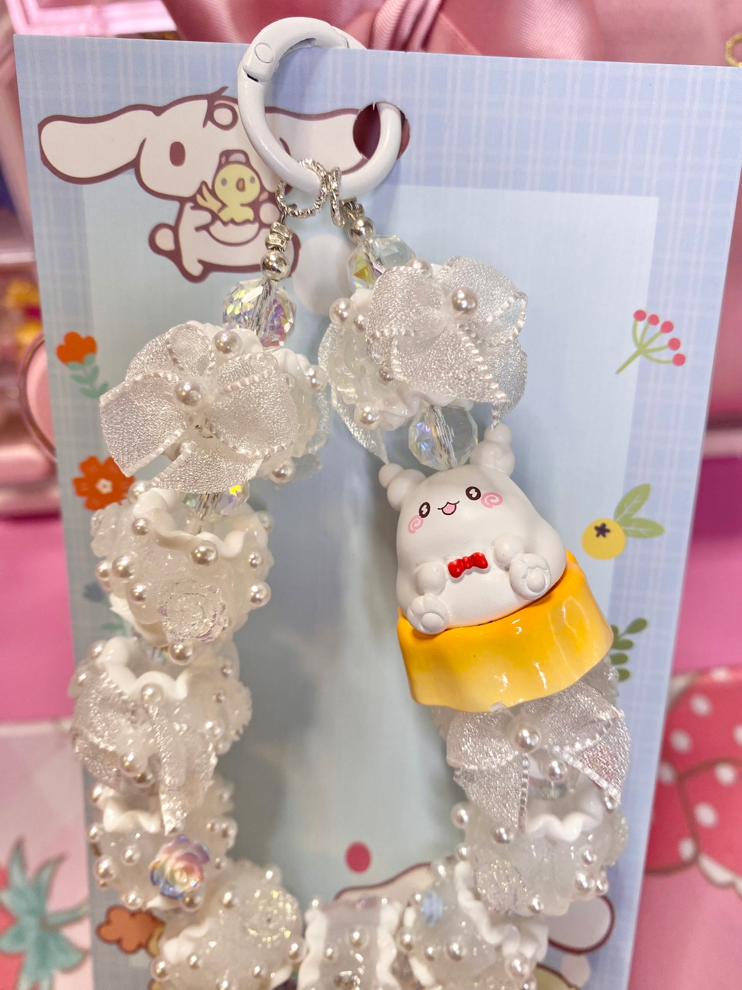 Ghost Bear Keychain