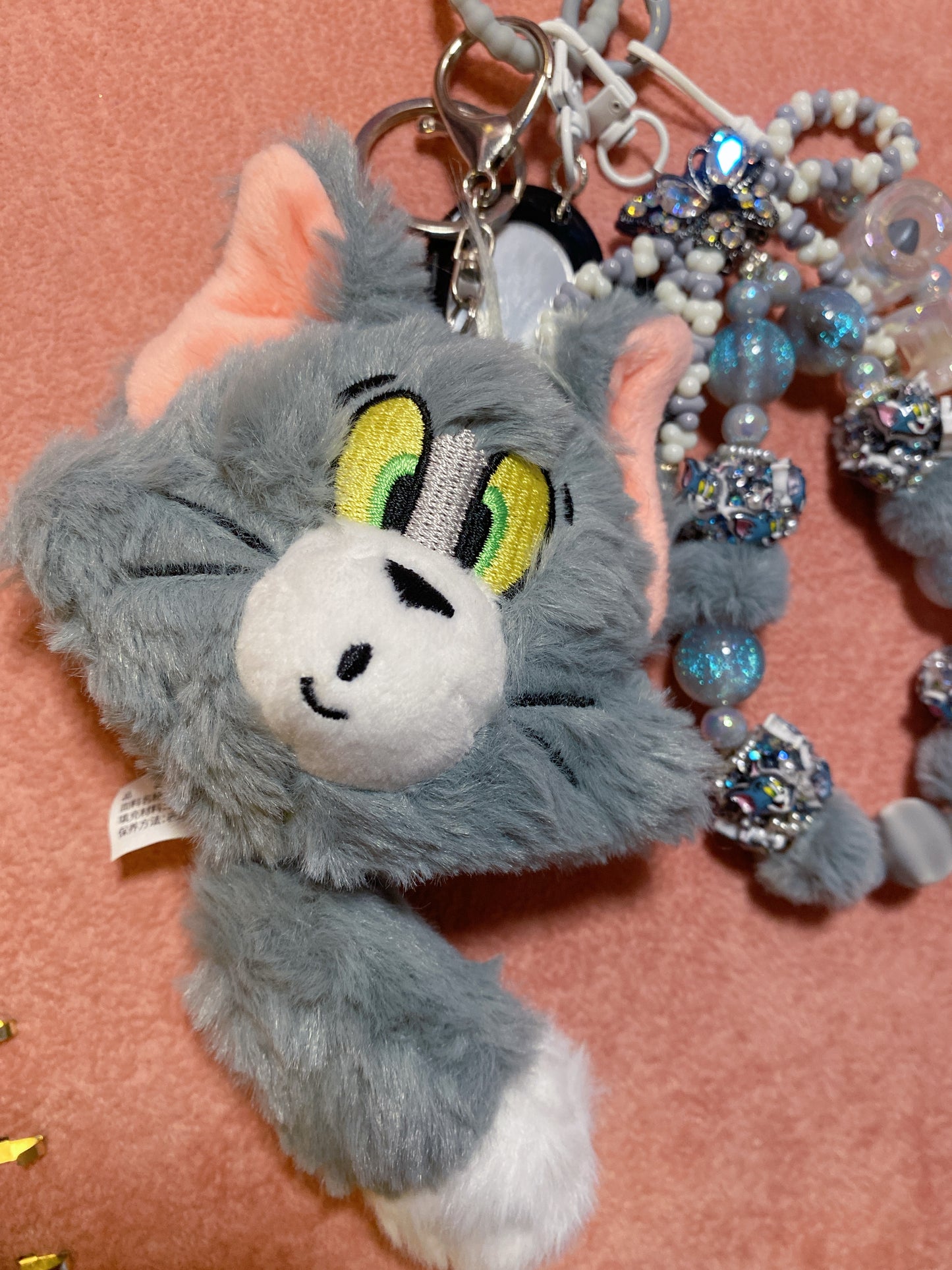 Grey Cat Keychain