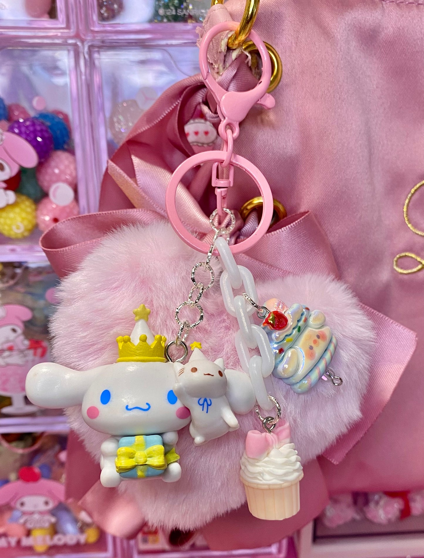 Puppy Party Keychain