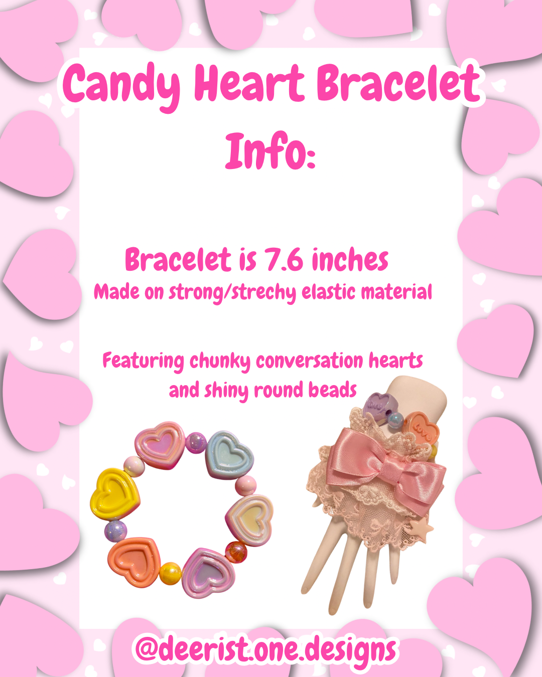 Candy Hearts Bracelet