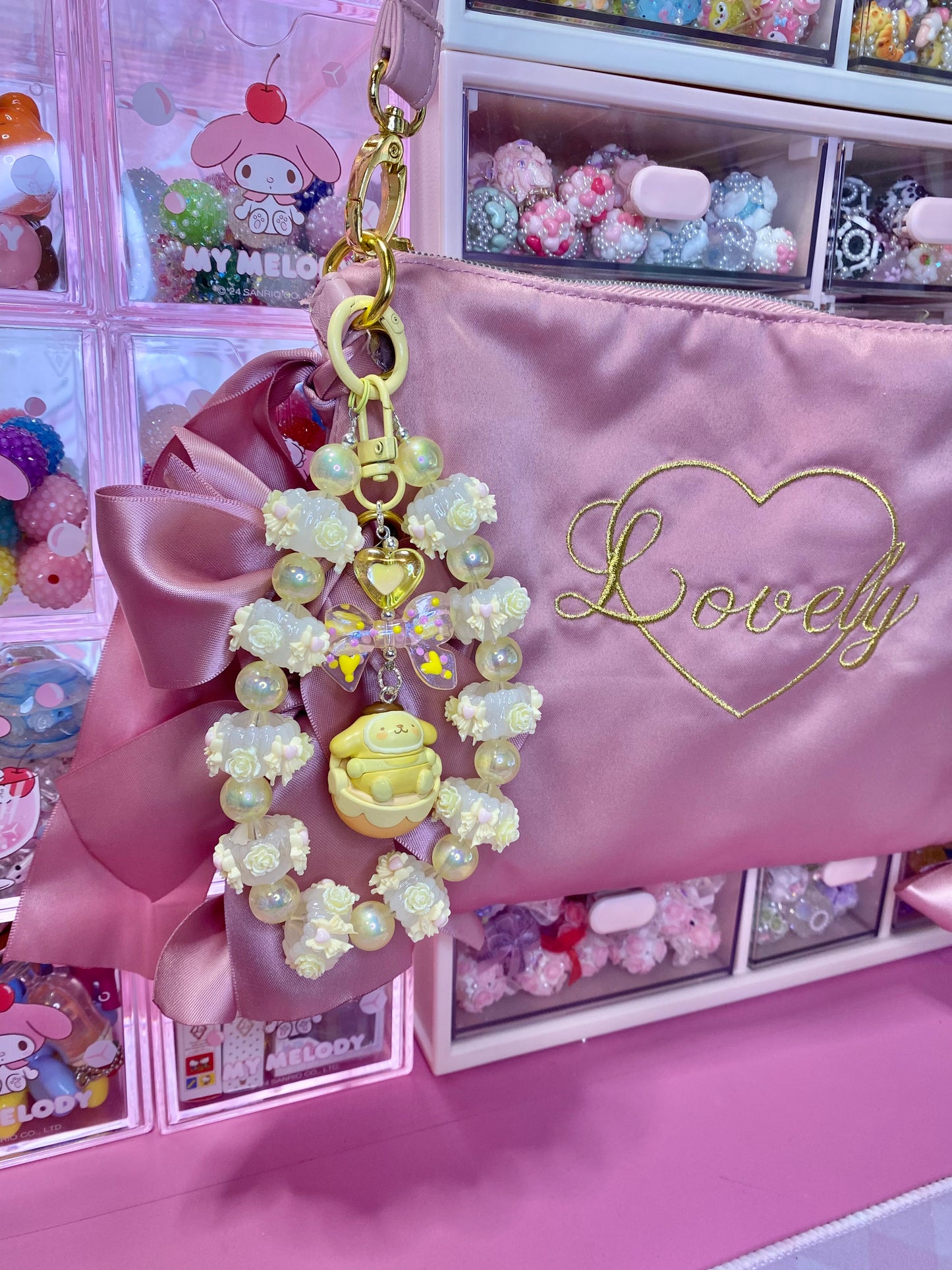 Yellow Puppy Keychain