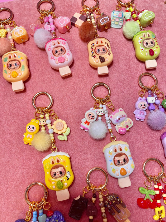 Ice Cream Monster Keychain