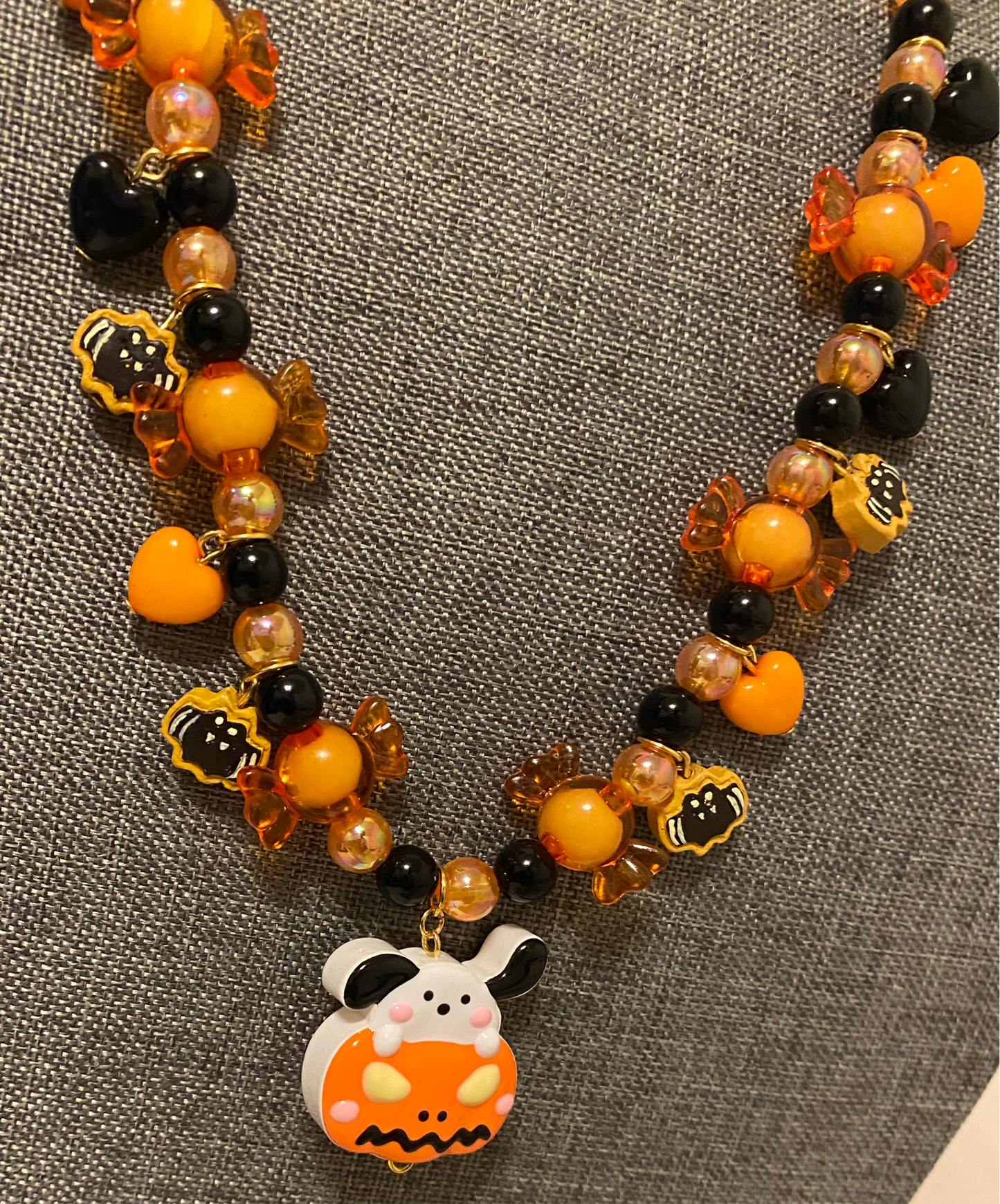 Puppy Pumpkin Necklace