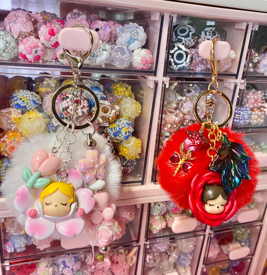 Sleeping Flower Keychain