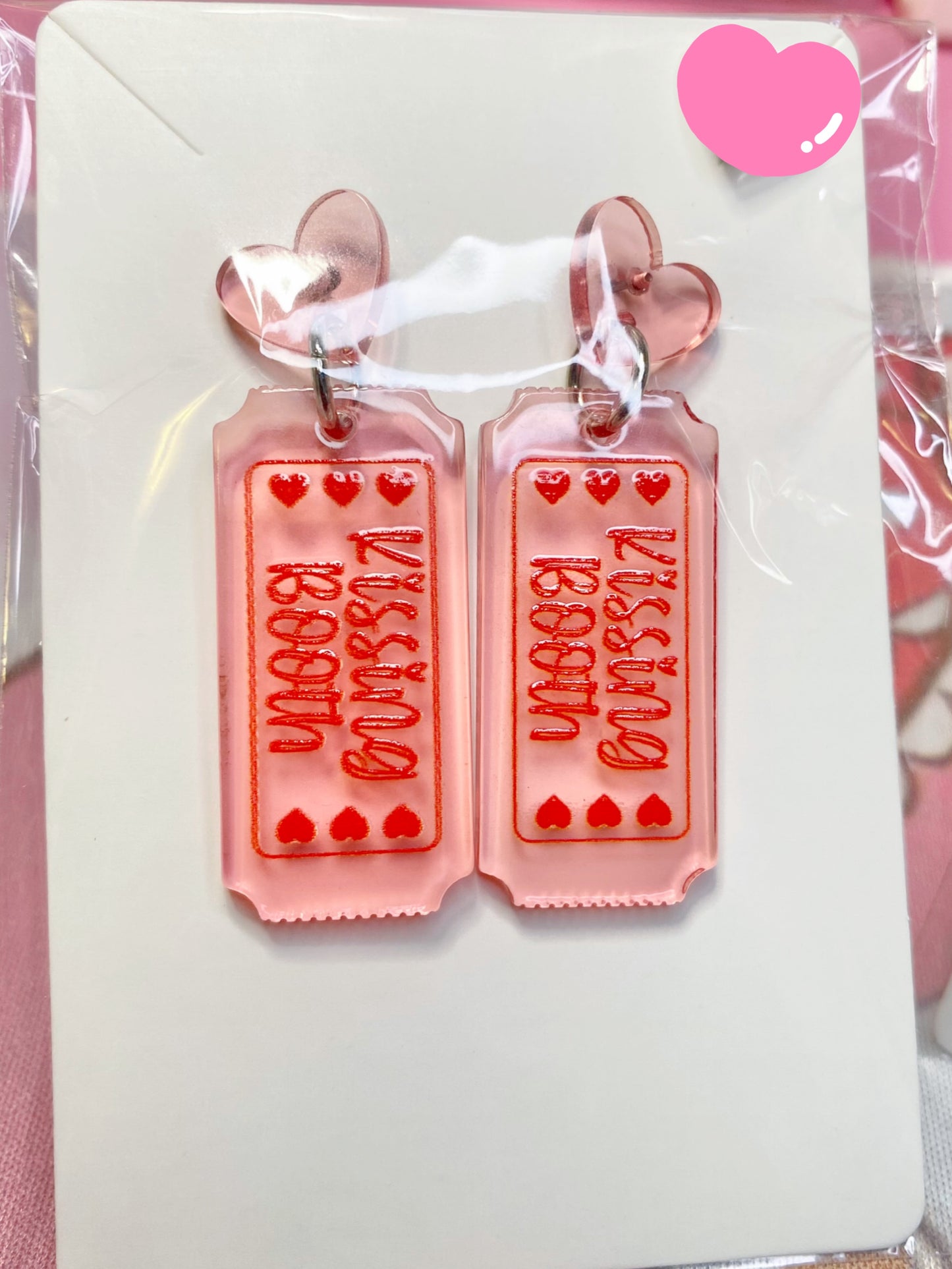 Valentine Ticket Earrings