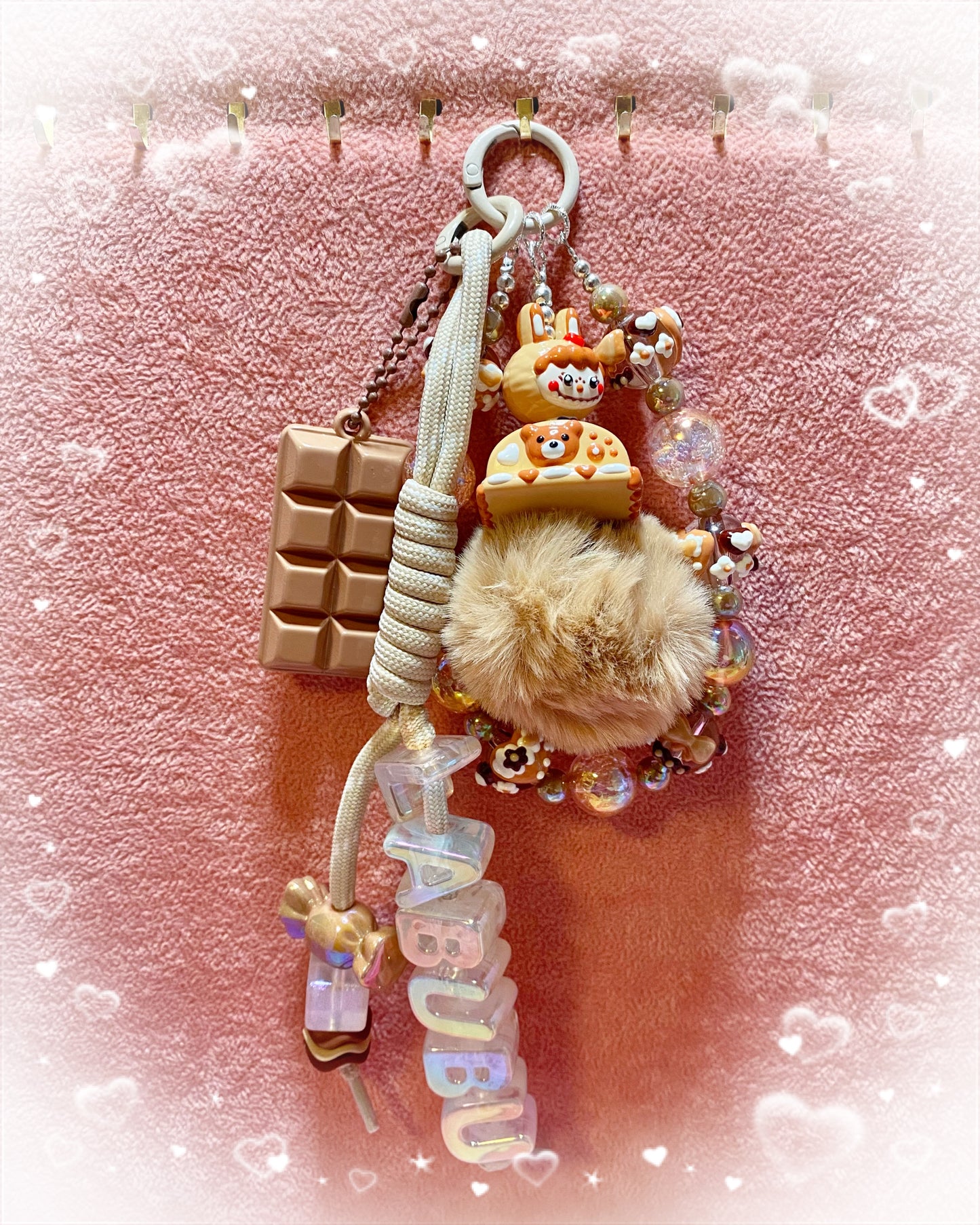 Brown Monster Keychain