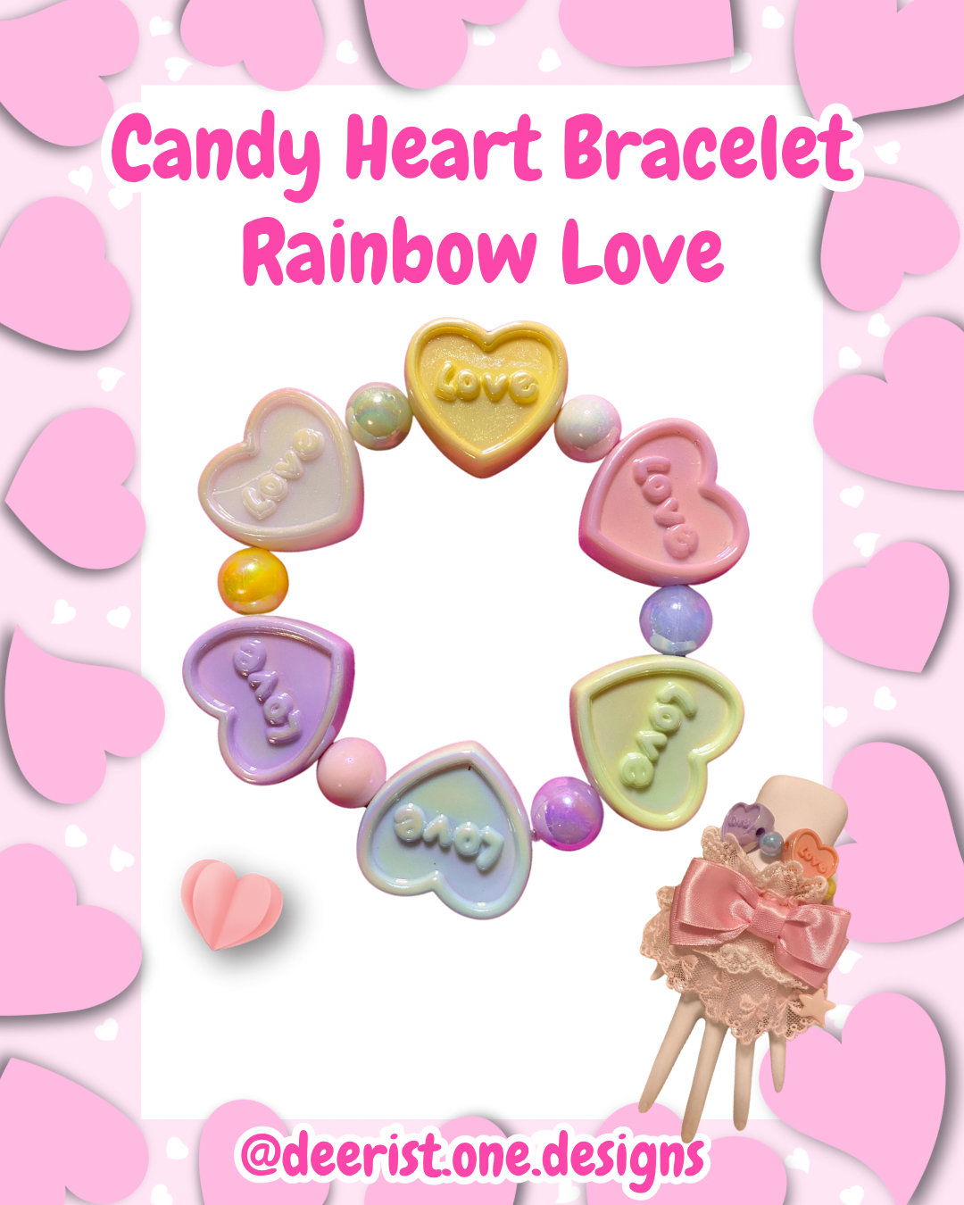 Candy Hearts Bracelet