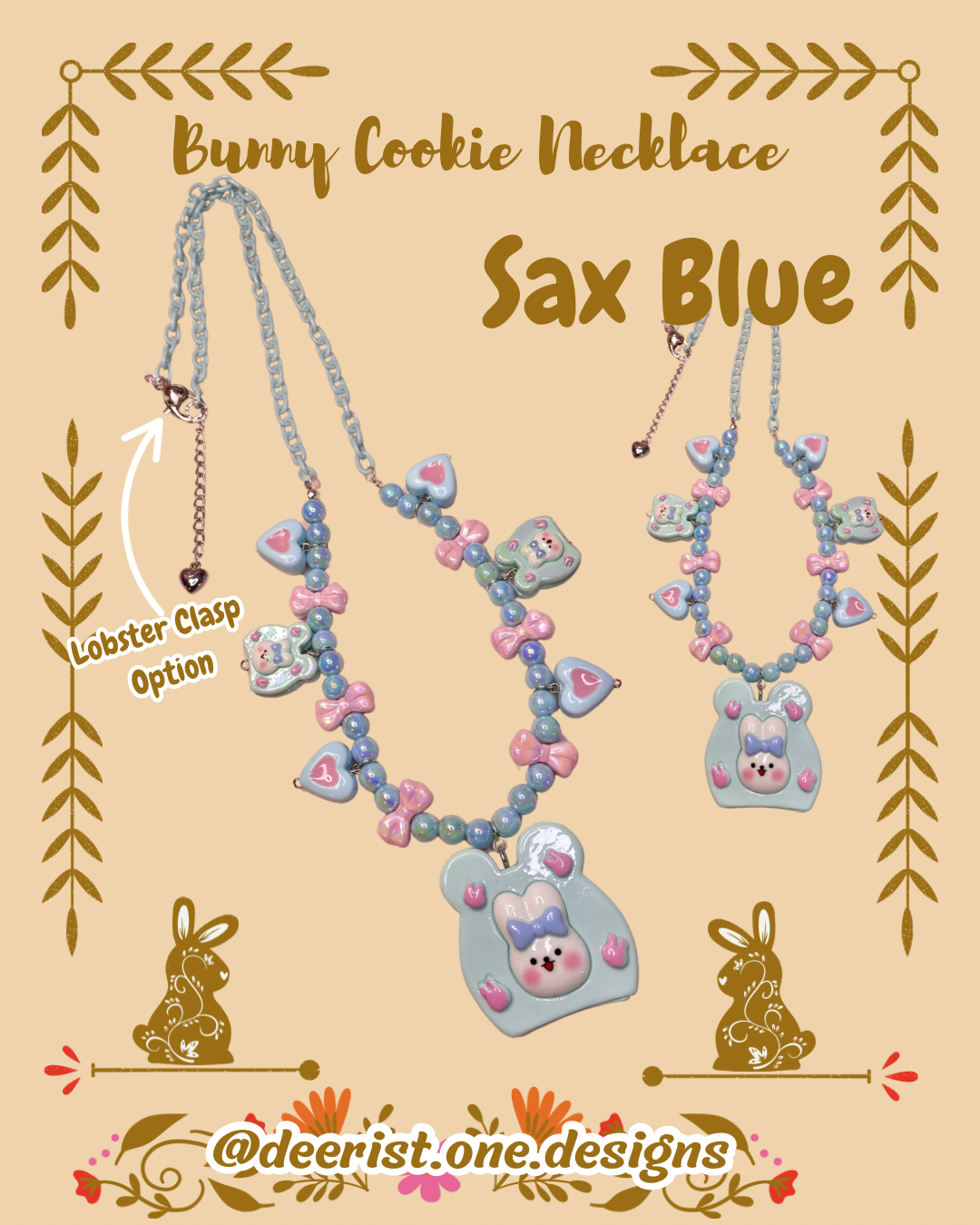 Bunny Cookie Necklace