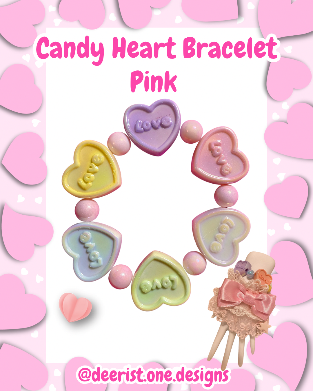 Candy Hearts Bracelet