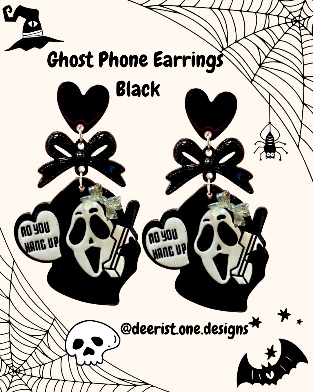 Ghost Phone Earrings