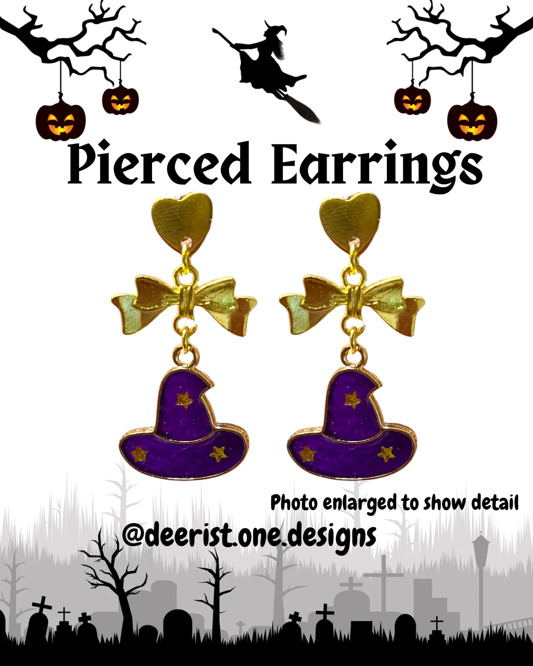 Witch Hat Earrings