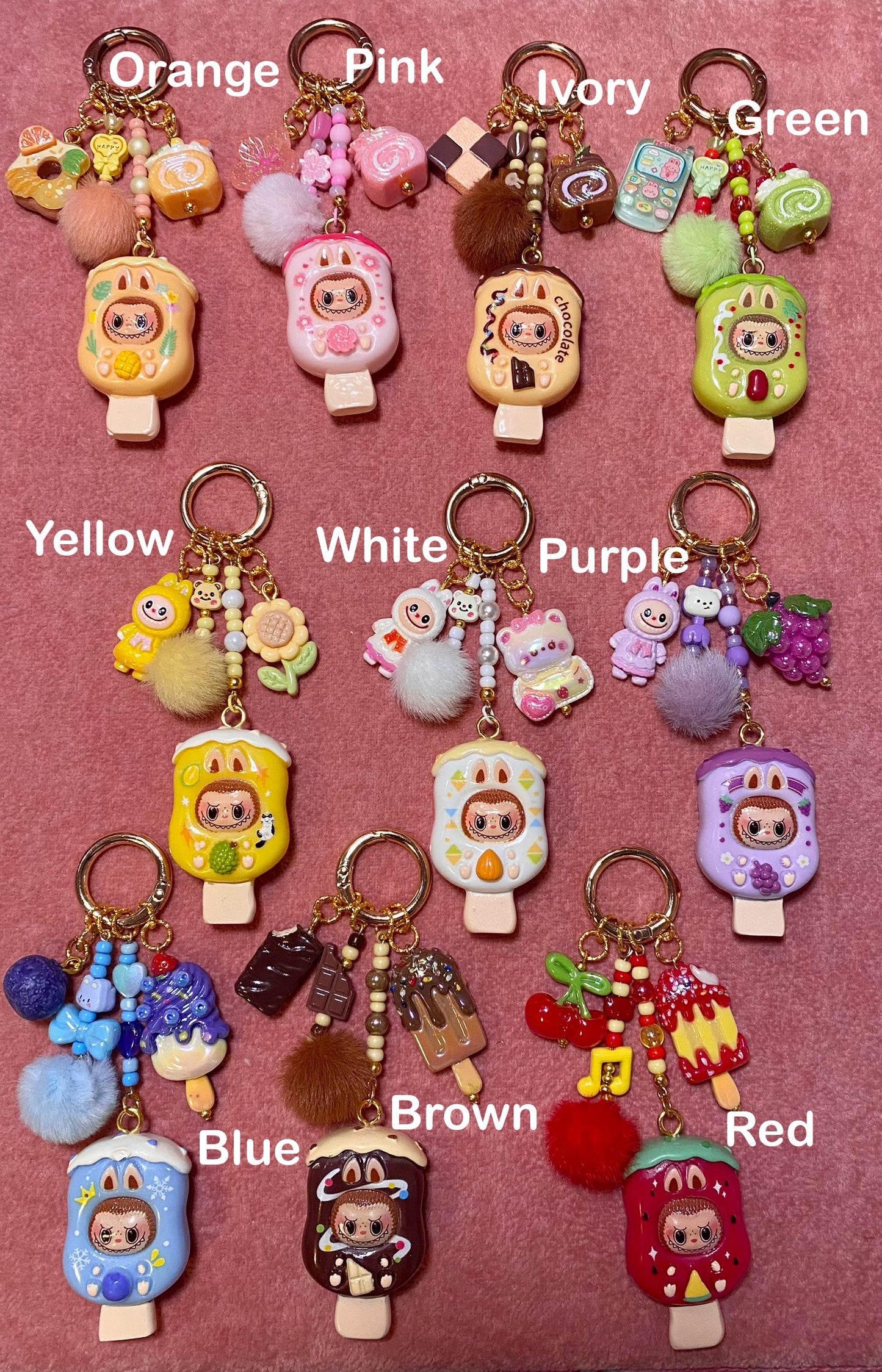 Ice Cream Monster Keychain