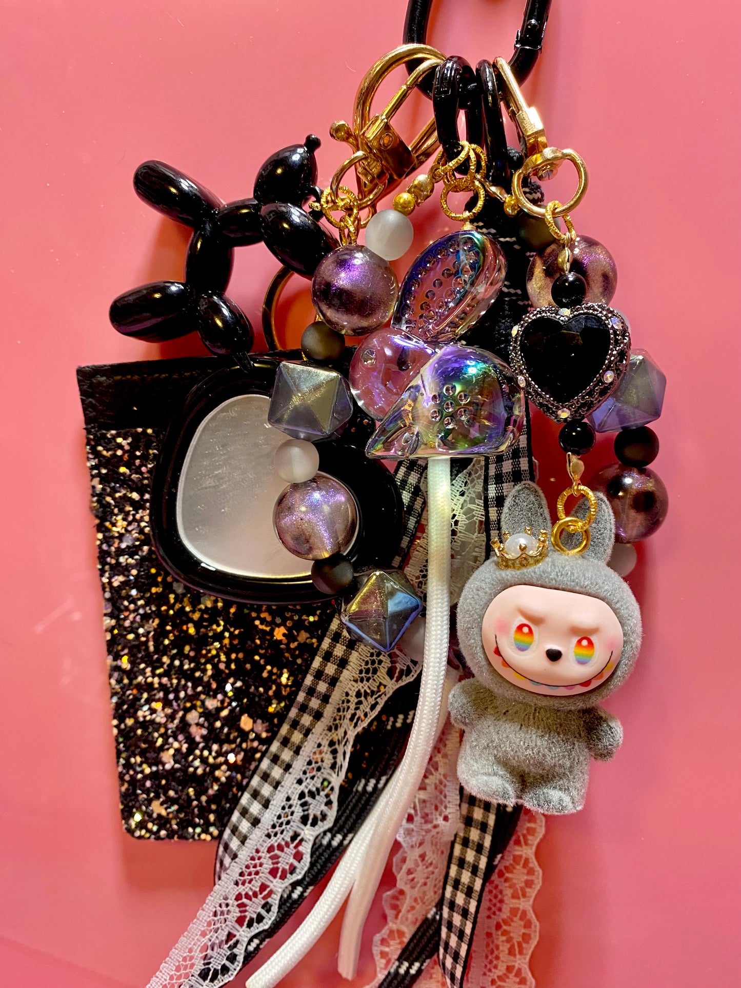 Black Monster Keychain