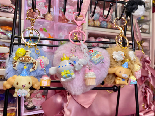 Puppy Party Keychain