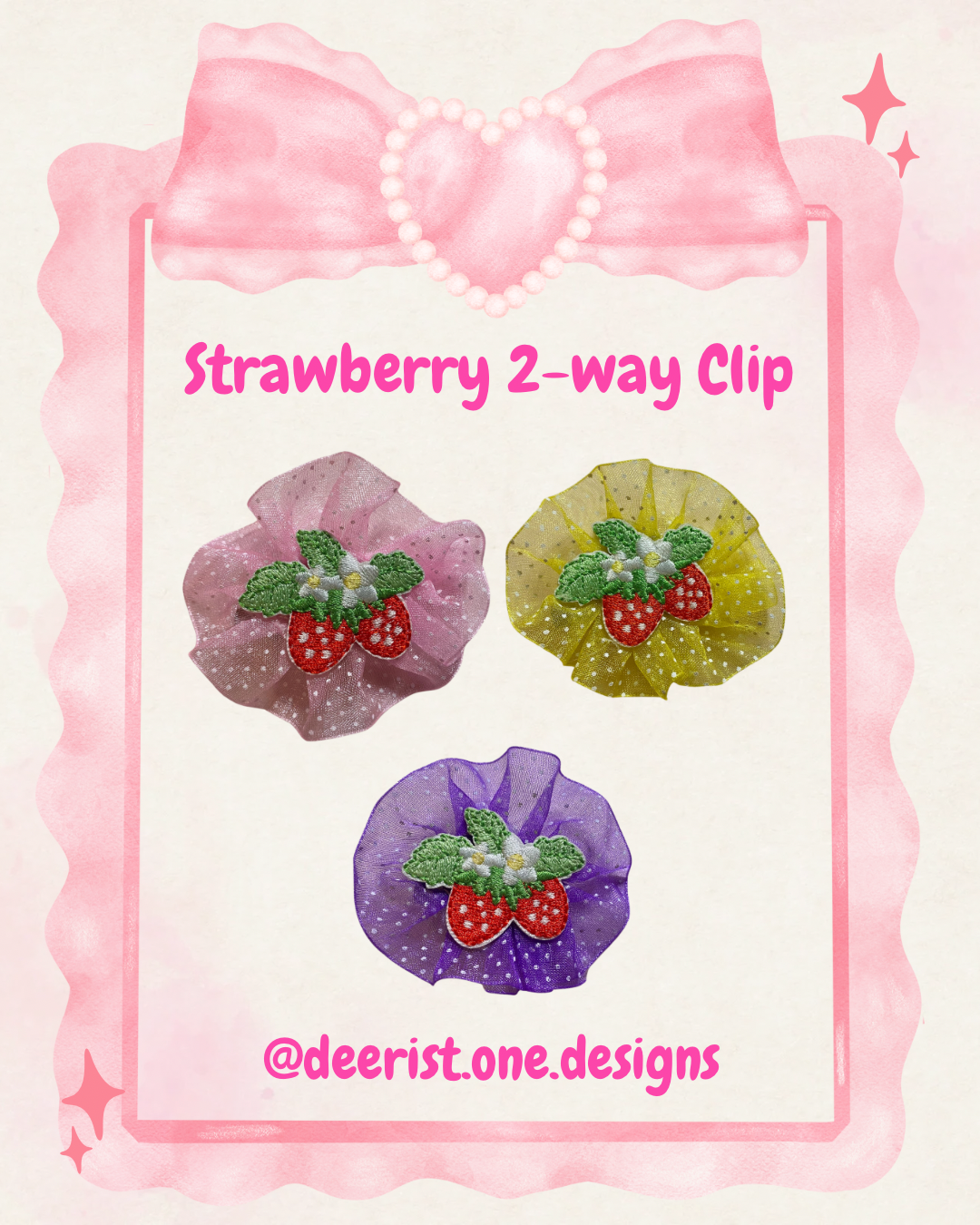 Stawberry 2-way Clip