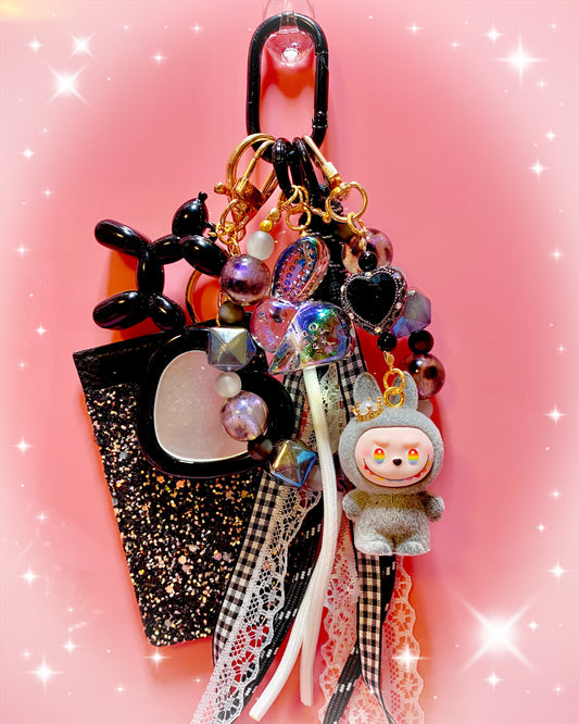 Black Monster Keychain