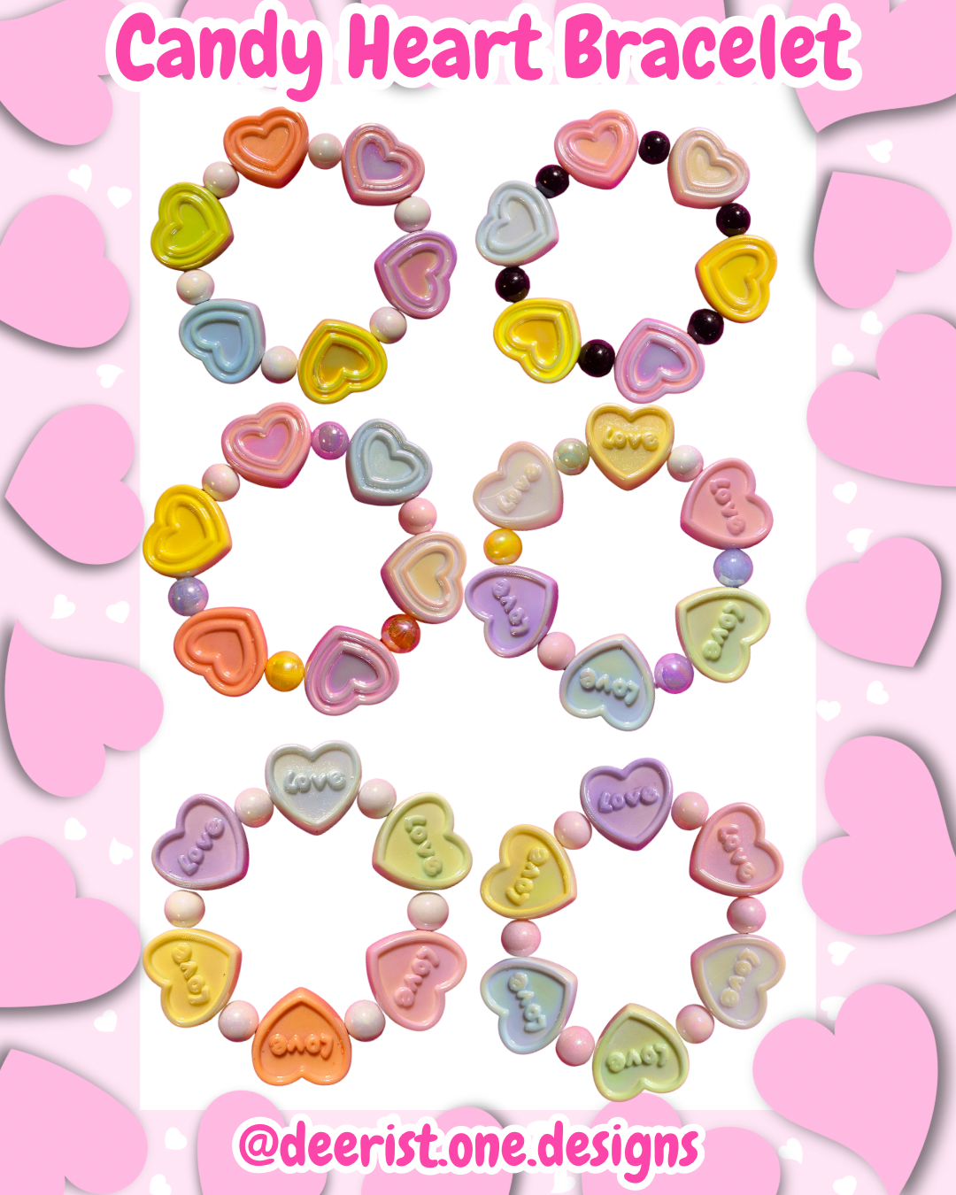 Candy Hearts Bracelet