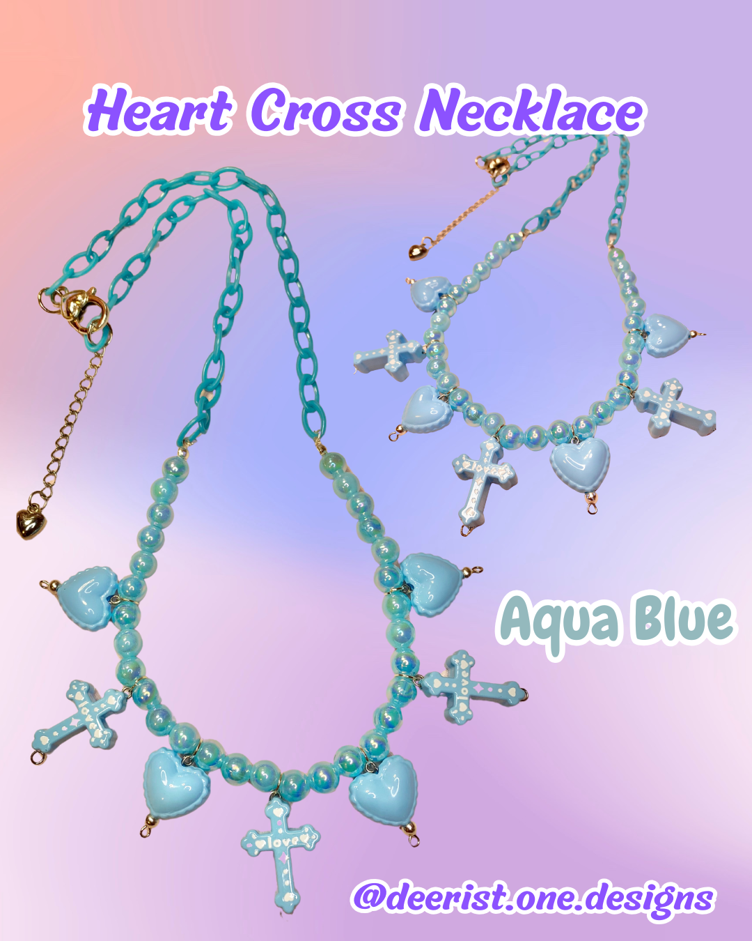 Heart Cross Necklace