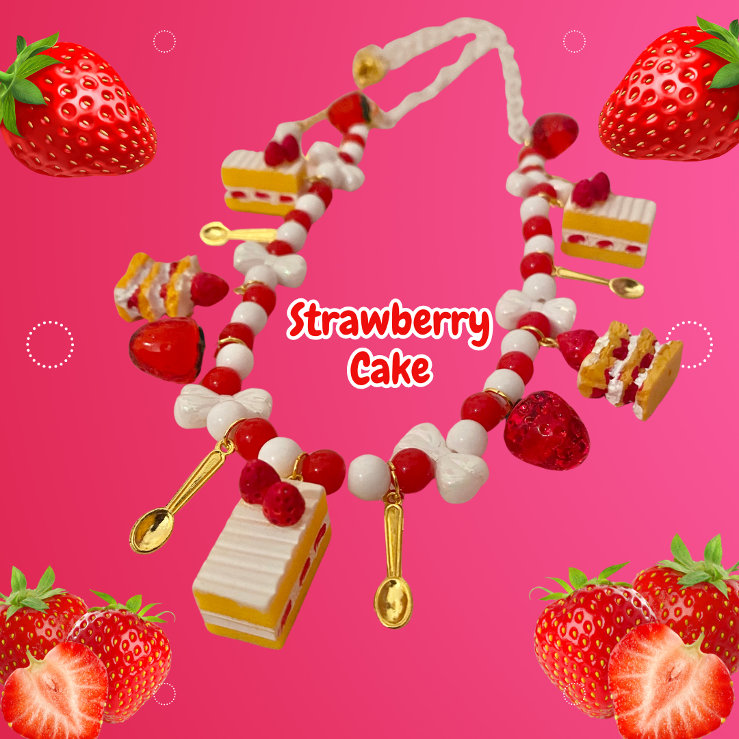 Strawberry Shortcake Necklace