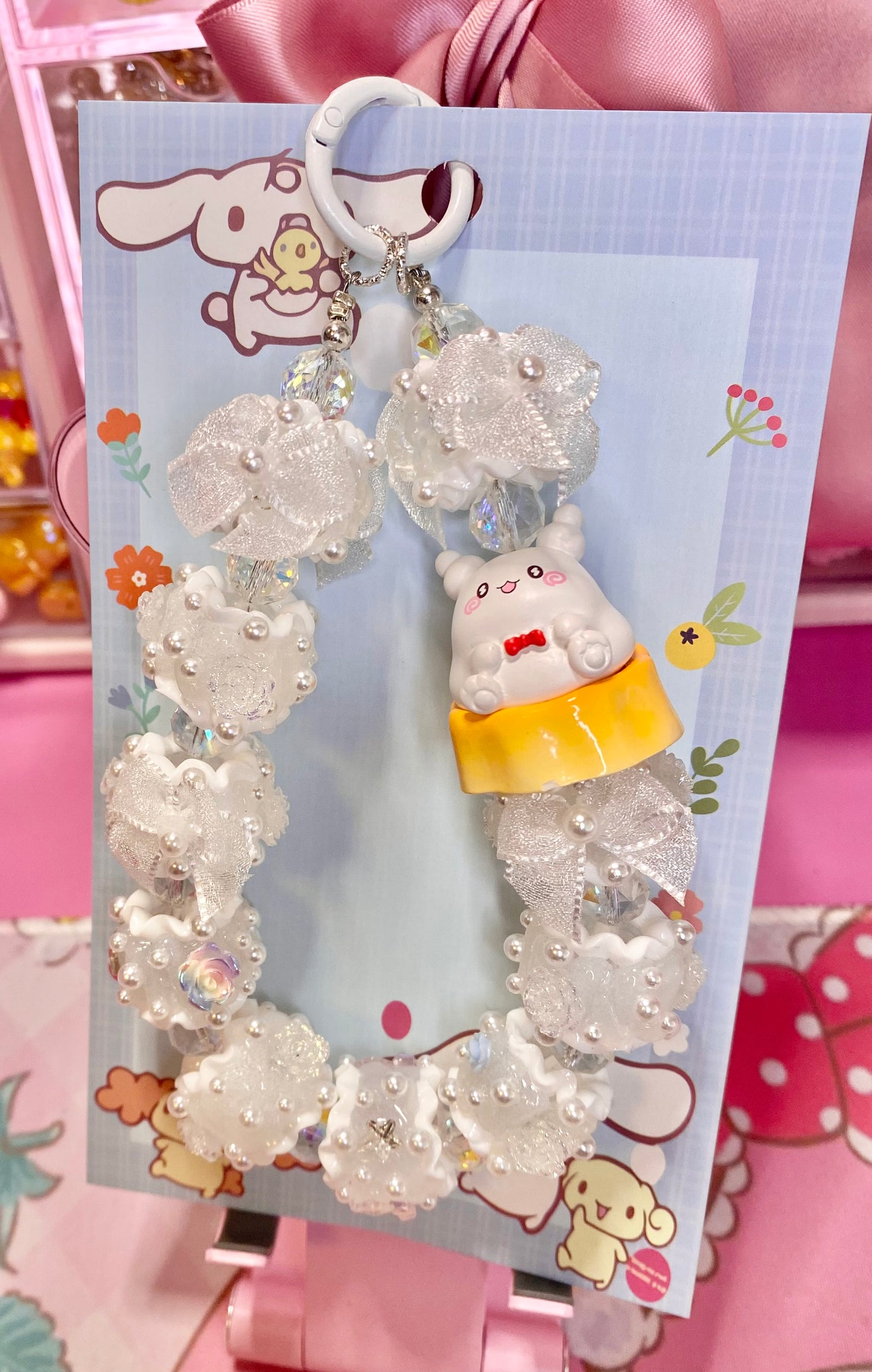 Ghost Bear Keychain