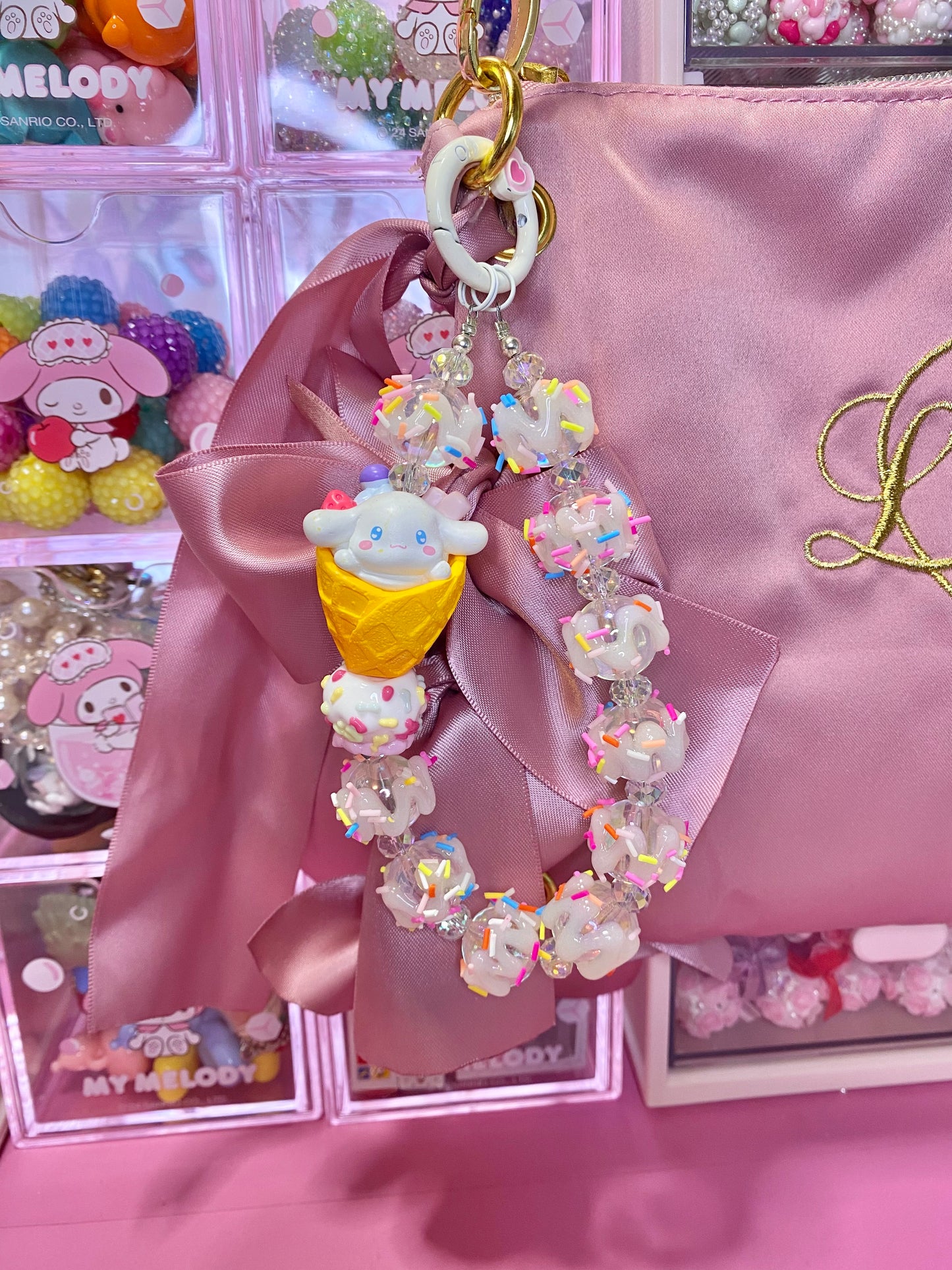 Ice Cream Puppy Keychain