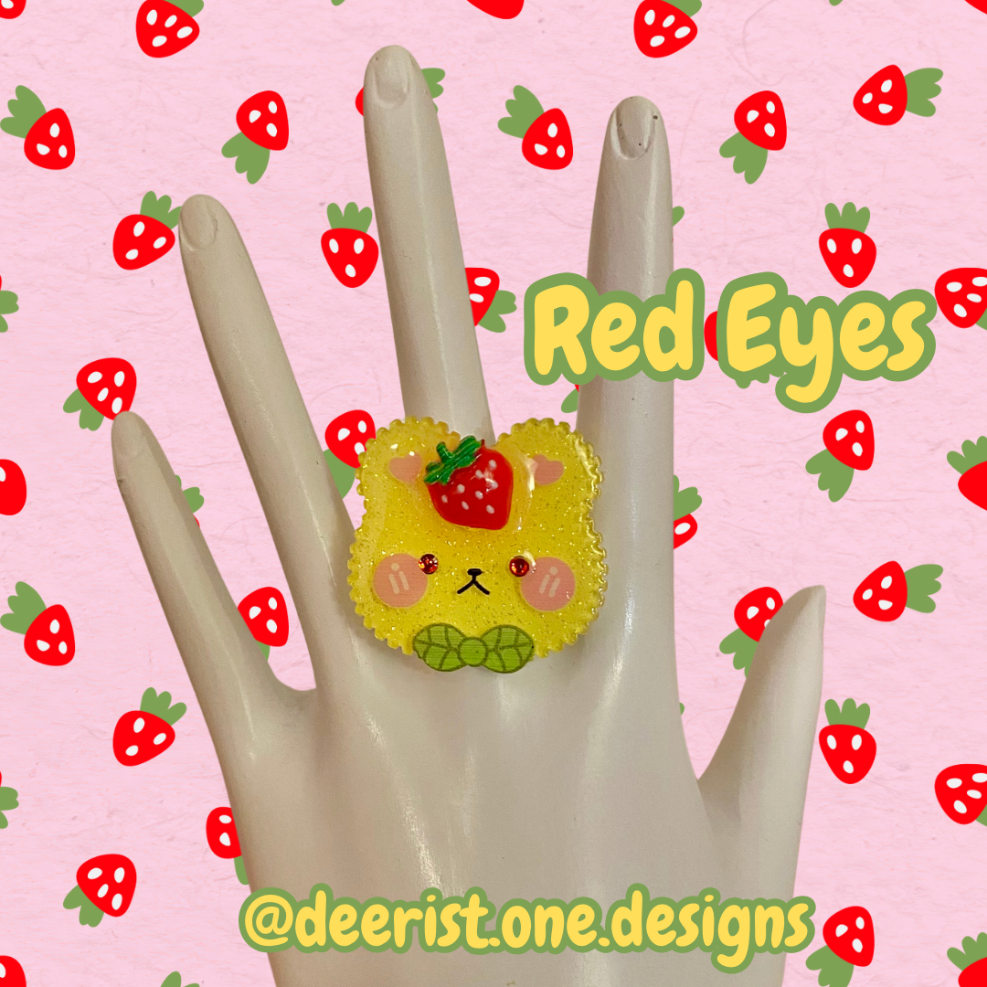 Beary Strawberry Ring