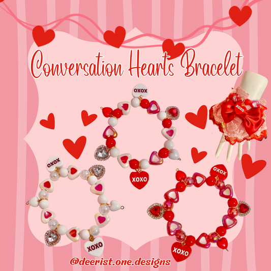 Conversation Hearts Bracelet
