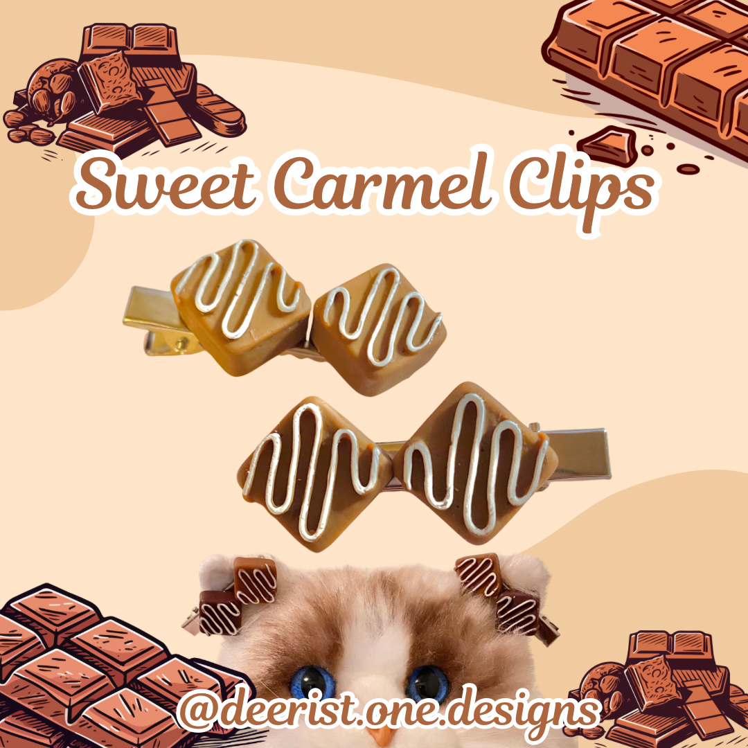 Sweet Chocolate Hair Clips