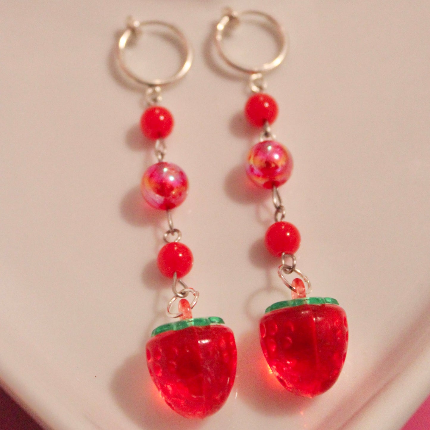 Strawberry Clip-on Earrings