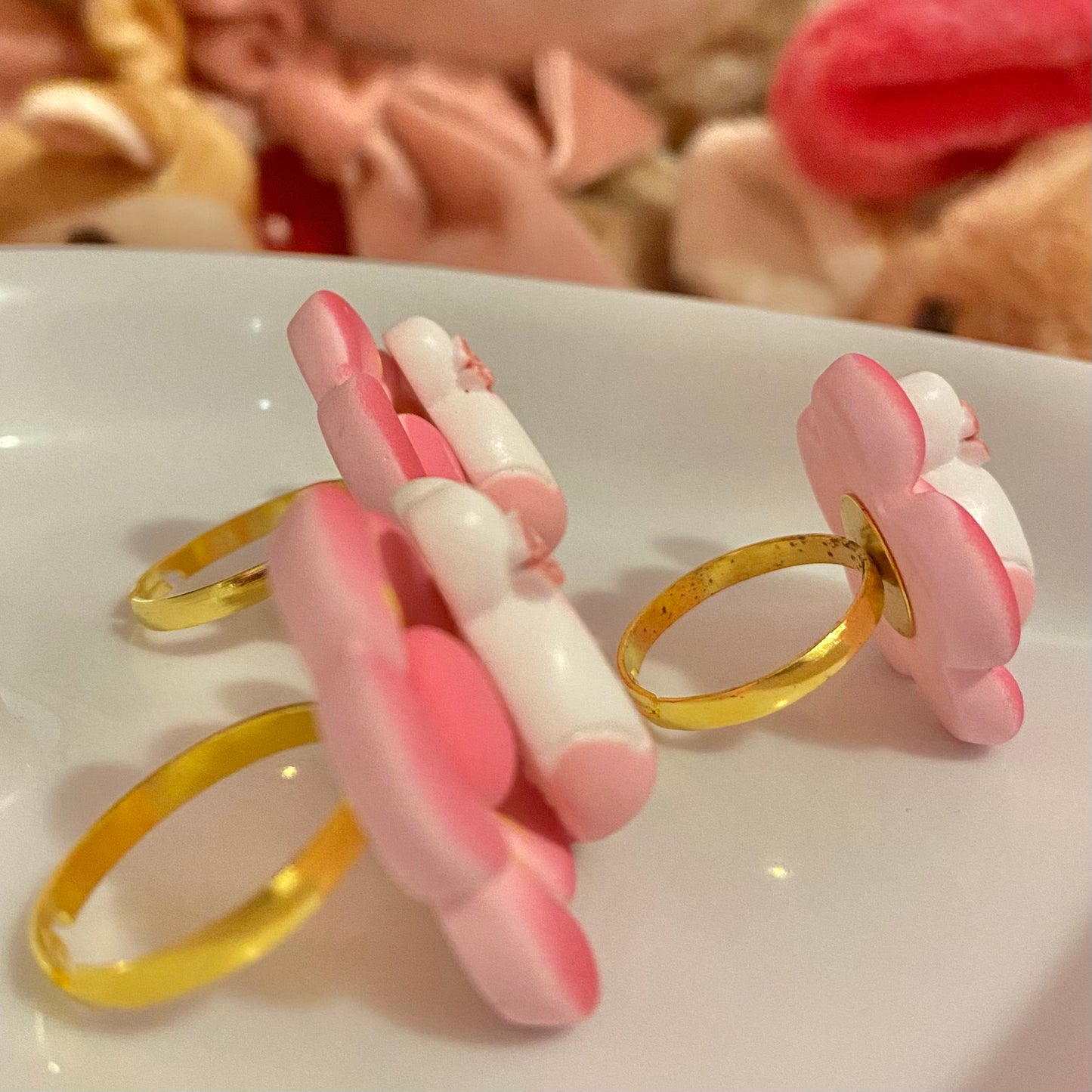 Sakura Bunny Doughnut Ring